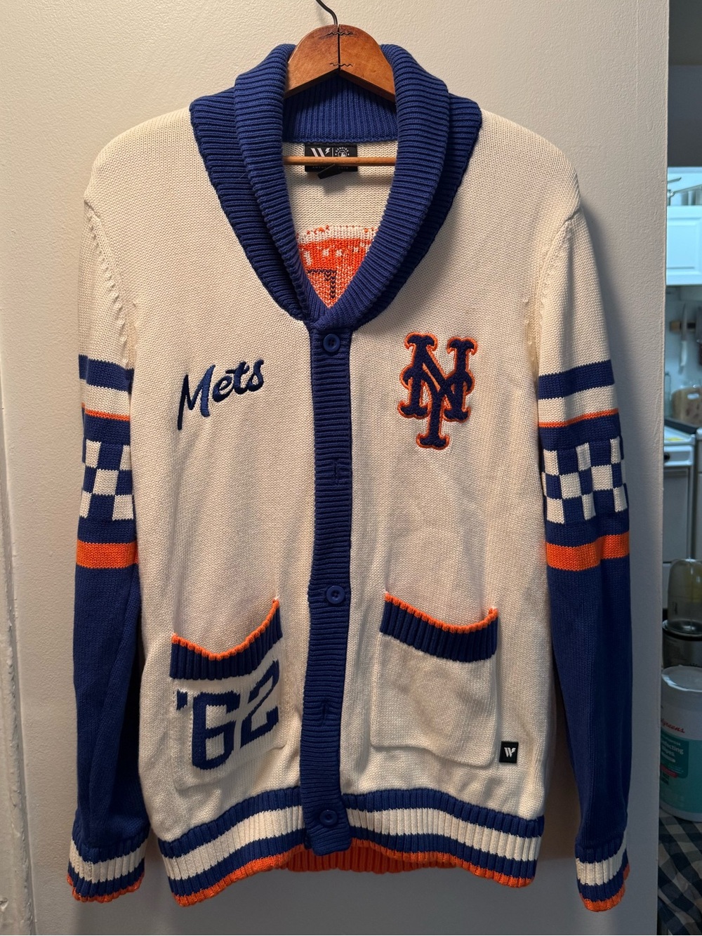 METS Anthropologie Baseball Cardigan - Picture 4 of 4